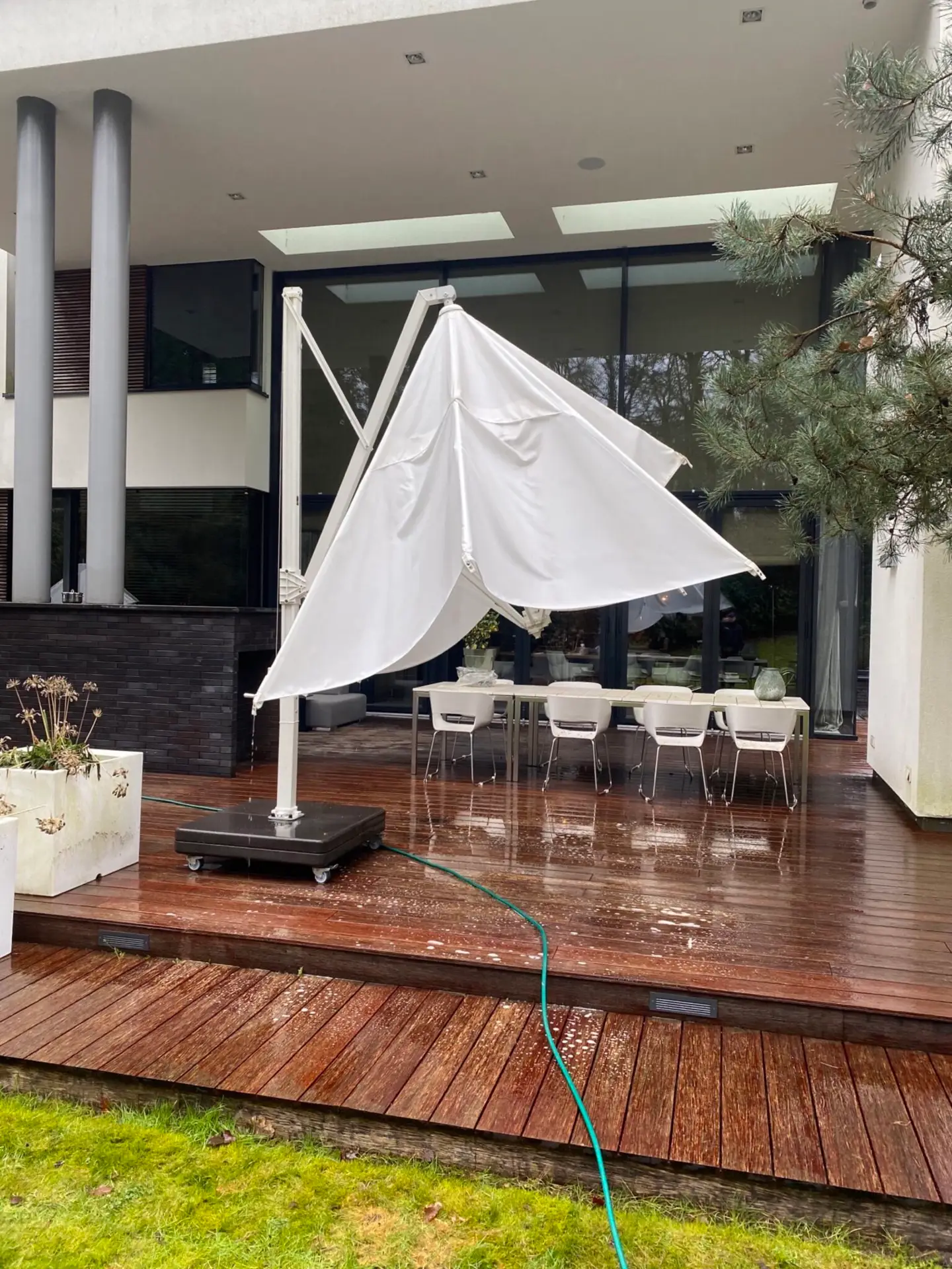 parasol reiniging en vlonder greencleanpro foto na K